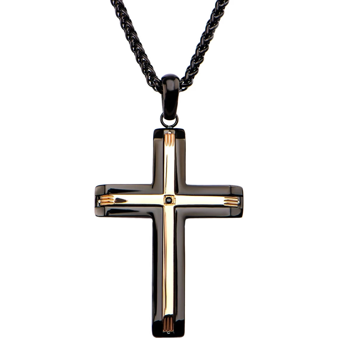 Promo ✨ Other Brands Stainless Steel Gold Plated With Cubic Zirconia Pendant, 24 In. ⌛ 2 Promo ✨ Other Brands Stainless Steel Gold Plated With Cubic Zirconia Pendant, 24 In. ⌛ - Image 2