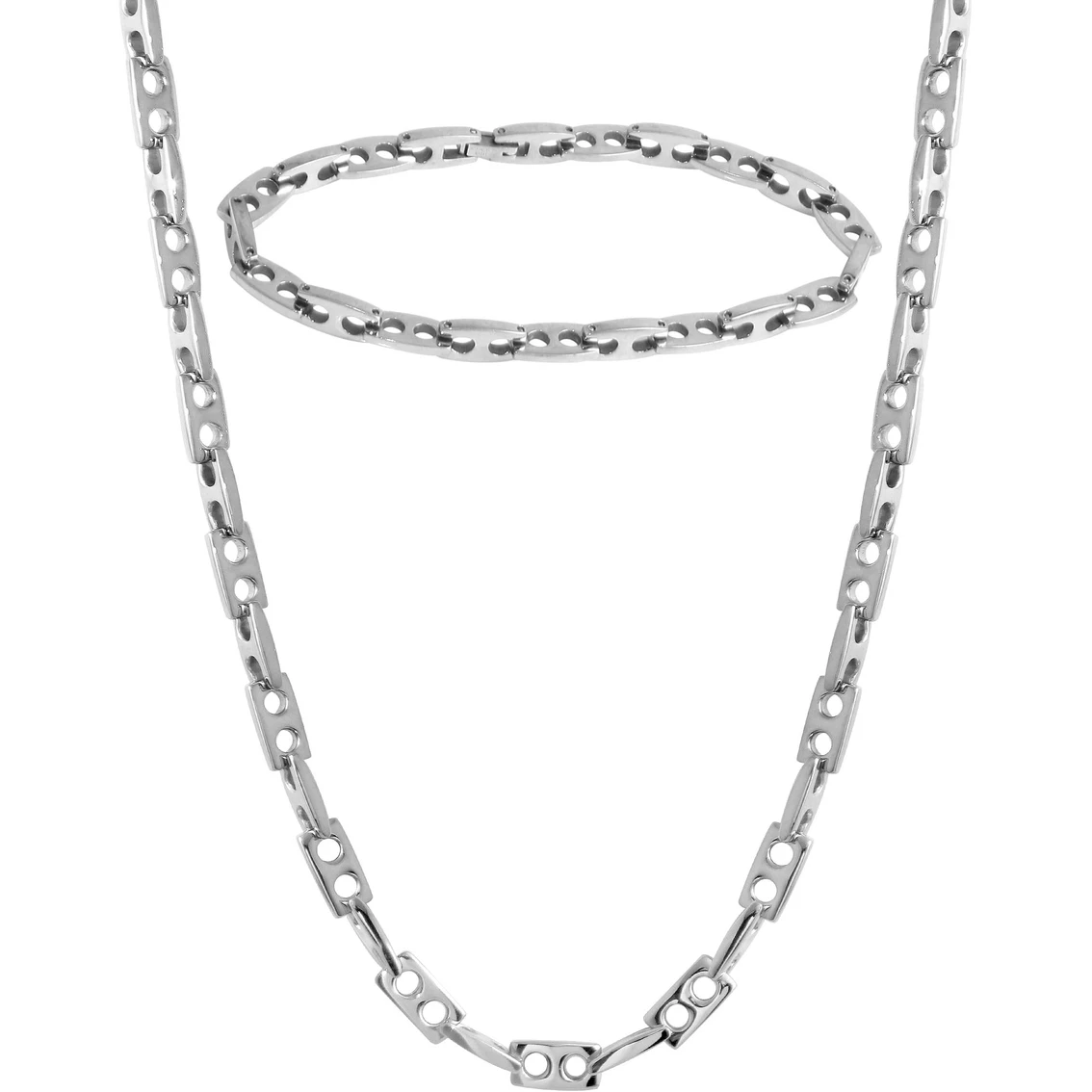 Cheapest ⭐ Gold LLC Stainless Steel Necklace & Bracelet Set 🥰 2 Cheapest ⭐ Gold LLC Stainless Steel Necklace & Bracelet Set 🥰 - Image 2