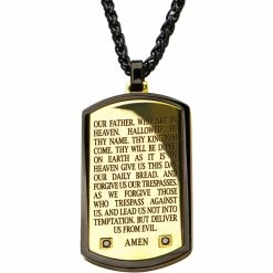 Discount ❤️ Other Brands Stainless Steel Lord's Prayer Pendant 💯