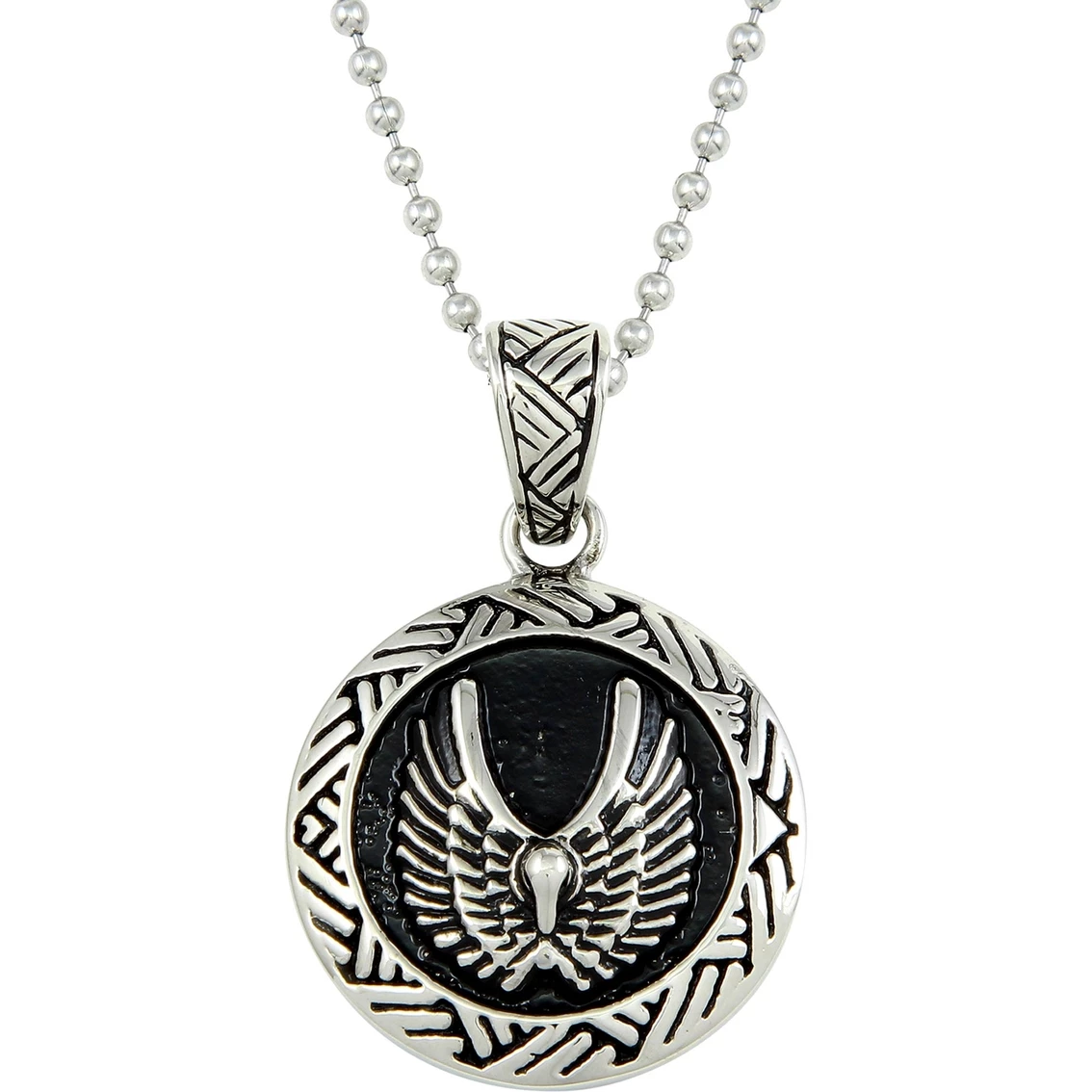 Hot Sale π Other Brands Stainless Steel Angel Wing Pendant With Bead Chain 24 In. π₯ 1 Hot Sale π Other Brands Stainless Steel Angel Wing Pendant With Bead Chain 24 In. π₯