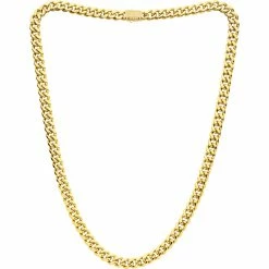 Best reviews of ✨ Inox18K Goldtone Miami Cuban Chain Necklace With Cubic Zirconia ⌛