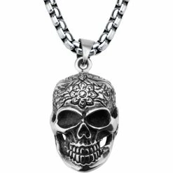 Buy π Other Brands Stainless Steel Skull Pendant π