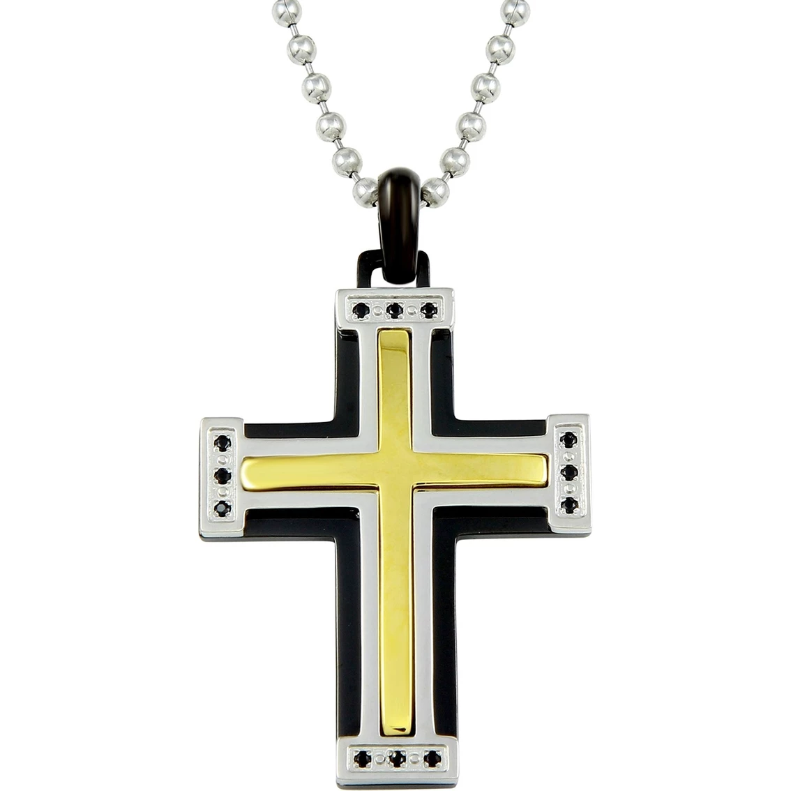 Best deal π₯° Other Brands Stainless Steel With Black & Yellow Ion Plated 0.05 CTW Black Diamond Pendant π 1 Best deal π₯° Other Brands Stainless Steel With Black & Yellow Ion Plated 0.05 CTW Black Diamond Pendant π