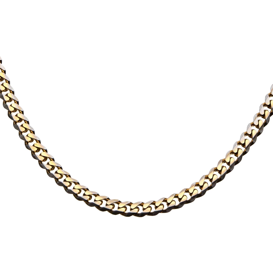 Buy π₯° INOX Men's Stainless Steel Yellow Goldtone Curb Chain And Bracelet Set π 2 Buy π₯° INOX Men's Stainless Steel Yellow Goldtone Curb Chain And Bracelet Set π - Image 2