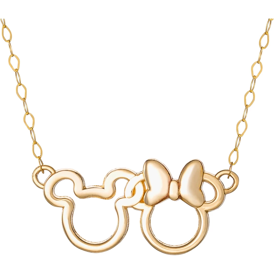Hot Sale β Jacmel 14K Yellow Gold Two Tone Minnie And Mickey Mouse Necklace, 15 In. π 1 Hot Sale β Jacmel 14K Yellow Gold Two Tone Minnie And Mickey Mouse Necklace, 15 In. π