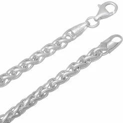 Best Pirce ⌛ Other Brands Sterling Silver 200 Gauge Wheat Chain Necklace 22 In. 🛒