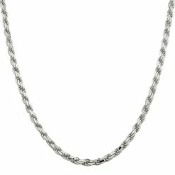 Flash Sale 🔔 Other Brands Sterling Silver 5.75mm Diamond Cut Rope Chain 🥰