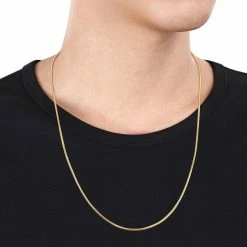 New 🧨 Sofia B. 18K Gold Over Sterling Silver 1.2mm Snake Chain Necklace ⭐ -Men‘s Jewelry Shop unnamed file 421