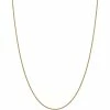 Cheapest 🎁 Other Brands 14K Yellow Gold 1.5mm Hollow Round Box Chain ✔️