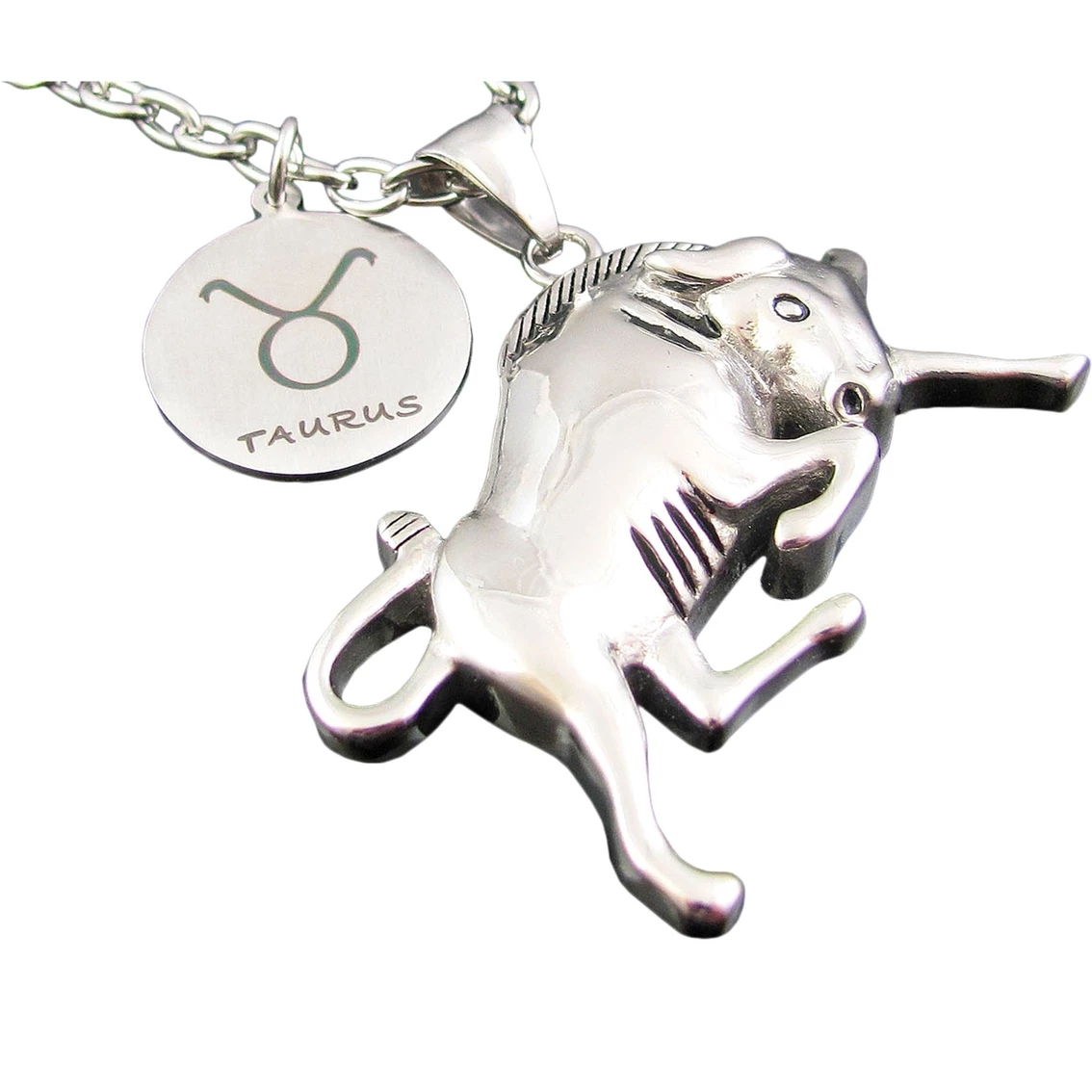 Deals 𧨠Other Brands Polished Stainless Steel Taurus Zodiac Pendant 24 In. π₯° 1 Deals 𧨠Other Brands Polished Stainless Steel Taurus Zodiac Pendant 24 In. π₯°