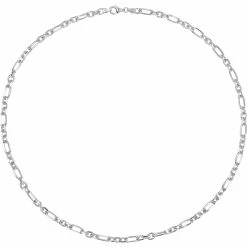 Best Pirce 🛒 Sofia B. Sterling Silver 6mm Diamond Cut Figaro Chain Necklace ⌛ -Men‘s Jewelry Shop unnamed file 447