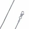 Promo 🛒 Other Brands 14K White Gold 1.4mm Wheat Chain ✔️