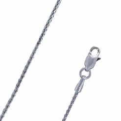 Promo 🛒 Other Brands 14K White Gold 1.4mm Wheat Chain ✔️