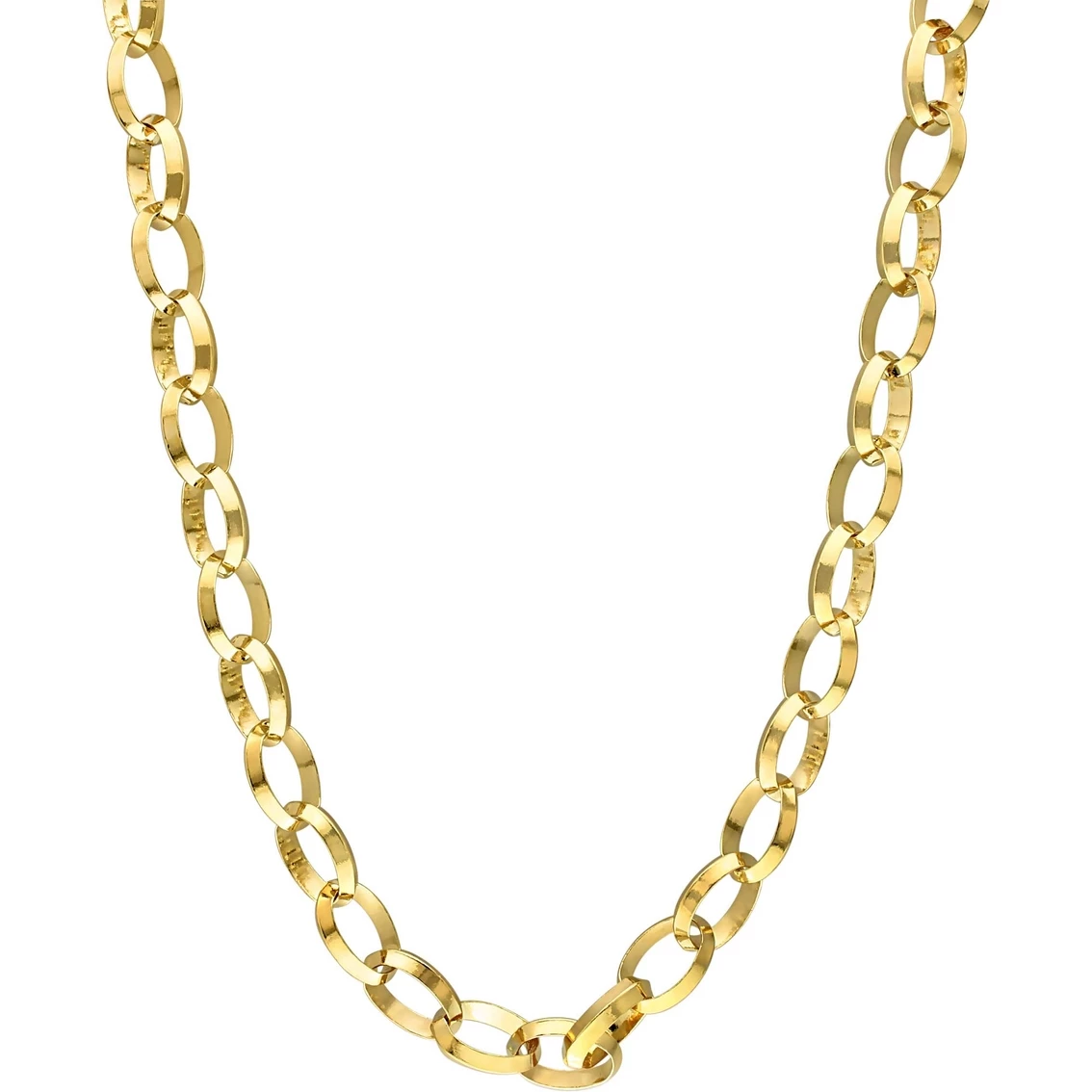 Best Pirce π Sofia B.18K Goldtone Sterling Silver 10.5mm Rolo 24 In. Chain Necklace π 2 Best Pirce π Sofia B.18K Goldtone Sterling Silver 10.5mm Rolo 24 In. Chain Necklace π - Image 2