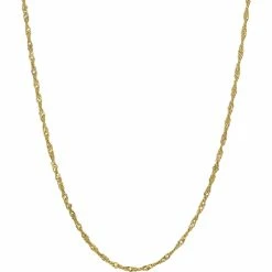 Hot Sale π Other Brands 14K Yellow Gold 2.75mm Lightweight Singapore Chain Necklace π