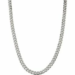 Buy 🔥 Other Brands Sterling Silver 8mm Curb Chain ⌛ -Men‘s Jewelry Shop unnamed file 527