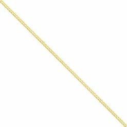 Best deal 🎁 Other Brands 14K Yellow Gold 3mm Open Concave Curb Chain ⭐