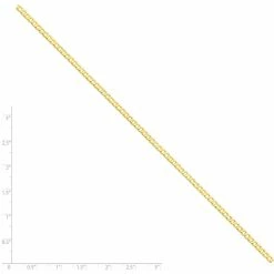 Best deal 🎁 Other Brands 14K Yellow Gold 3mm Open Concave Curb Chain ⭐ -Men‘s Jewelry Shop unnamed file 533