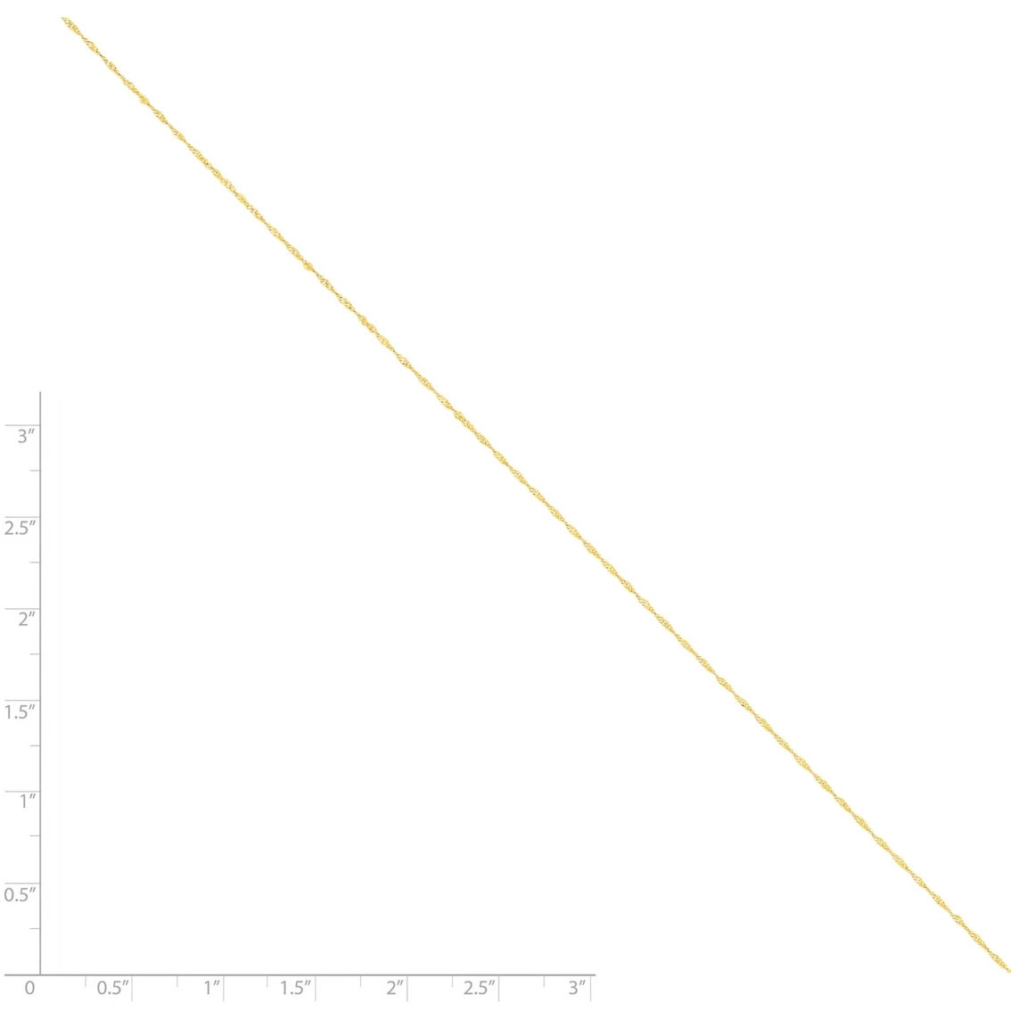 Discount π Other Brands 14K Yellow Gold 1.0mm Singapore Chain Necklace π 4 Discount π Other Brands 14K Yellow Gold 1.0mm Singapore Chain Necklace π - Image 4