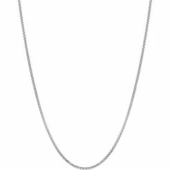 New 👍 Other Brands 14K White Gold 2.45mm Hollow Round Box Chain 💯