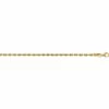 Wholesale ✔️ Other Brands 14K Yellow Gold 2.55mm Silky Rope Chain Necklace ✔️