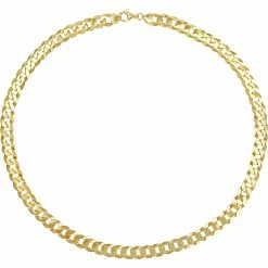 Best deal 😉 Sofia B. 18K Yellow Gold Over Sterling Silver 10mm Curb Link Chain Necklace ⌛ -Men‘s Jewelry Shop unnamed file 565