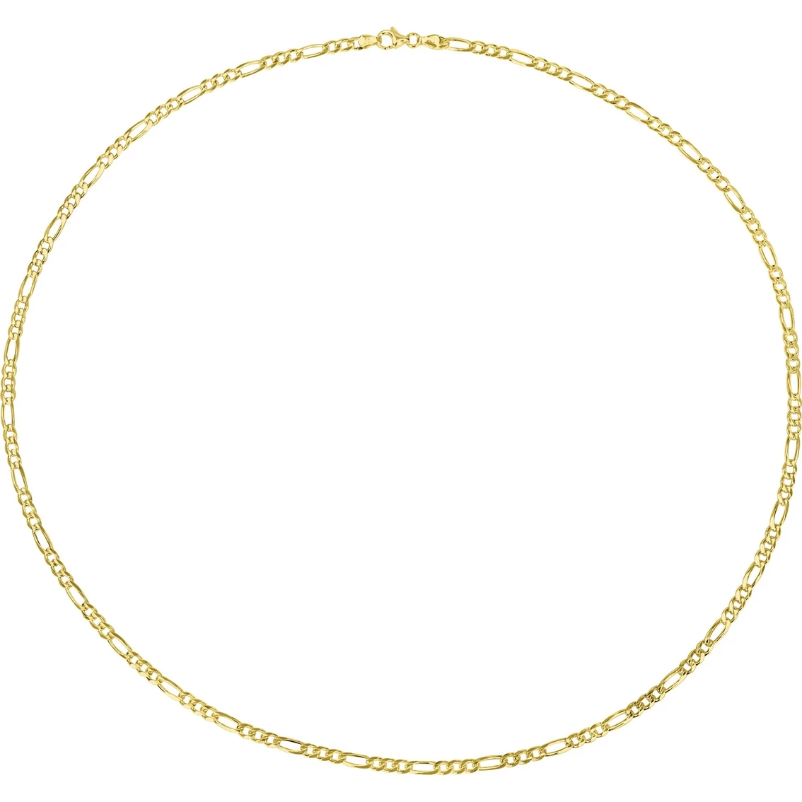 Buy π Sofia B. 18K Yellow Gold Over Sterling Silver 3.8mm Figaro Chain Necklace π 3 Buy π Sofia B. 18K Yellow Gold Over Sterling Silver 3.8mm Figaro Chain Necklace π - Image 3