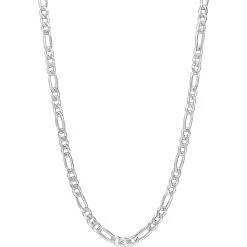 Cheapest ⌛ Sofia B. Sterling Silver 3.8mm Figaro Chain Necklace 💯