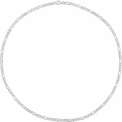 Cheapest ⌛ Sofia B. Sterling Silver 3.8mm Figaro Chain Necklace 💯 -Men‘s Jewelry Shop unnamed file 594