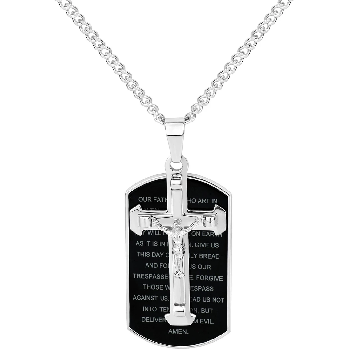 Flash Sale π― Other Brands Stainless Steel Black Ion Plated Crucifix Prayer Pendant π 1 Flash Sale π― Other Brands Stainless Steel Black Ion Plated Crucifix Prayer Pendant π