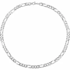 Promo 👏 Sofia B. Sterling Silver 8.9mm Flat Figaro Chain Necklace 🔥 -Men‘s Jewelry Shop unnamed file 618