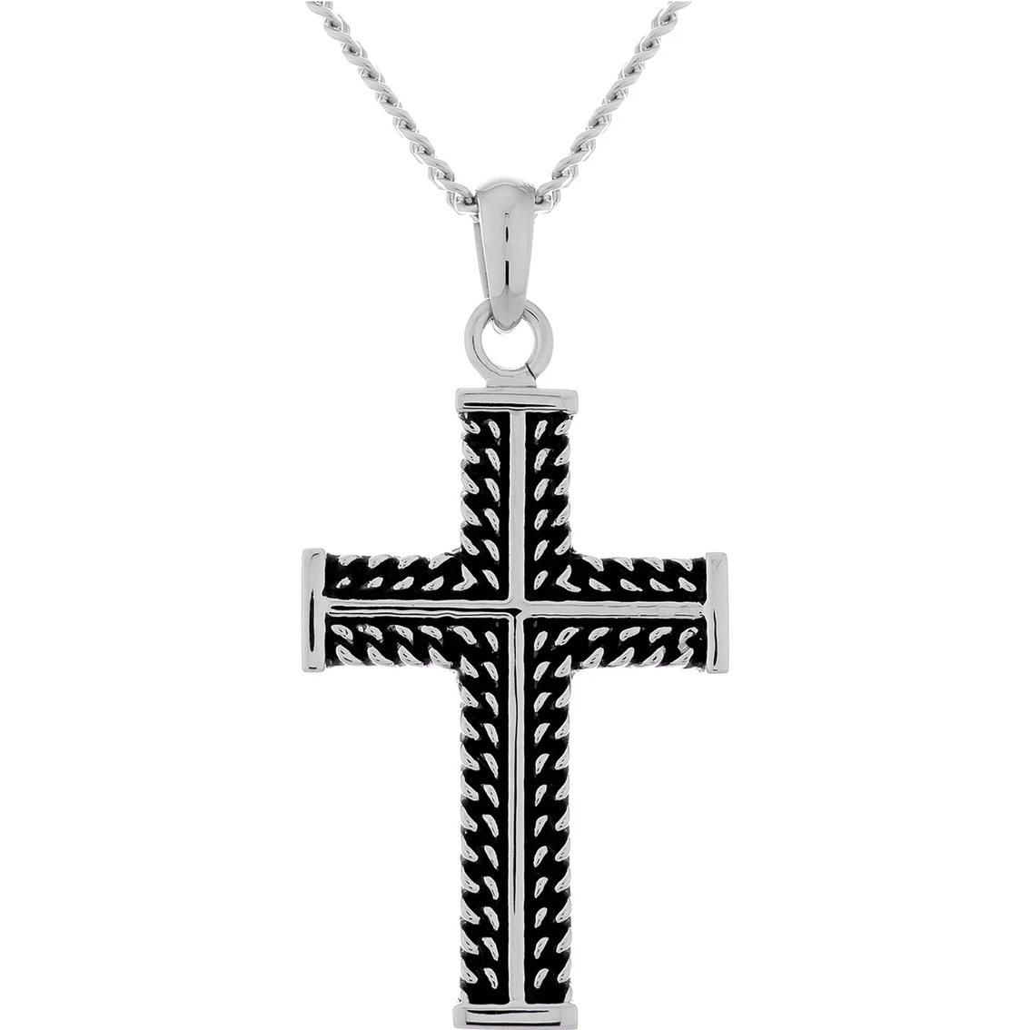 Promo β€οΈ Other Brands Stainless Steel Black Ion Plated Braided Cross Pendant π 1 Promo β€οΈ Other Brands Stainless Steel Black Ion Plated Braided Cross Pendant π