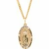 Buy 👏 Other Brands 14K Gold Filled Oval Traditional Saint Christopher Medal 20 In. 🥰