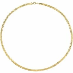 Best deal 🔔 Sofia B. 18K Gold Plated Sterling Silver 5.5mm Double Curb Link Chain Necklace ✔️
