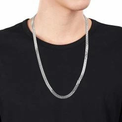 Coupon 🤩 Sofia B. Sterling Silver 5.5mm Double Curb Link Chain 24 In. Necklace 🥰 -Men‘s Jewelry Shop unnamed file 697