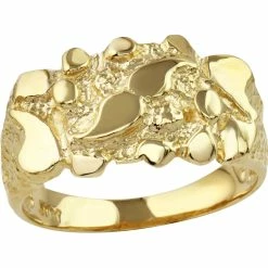 Best reviews of 😍 Gold LLC 10K Yellow Gold Nugget Ring ✔️