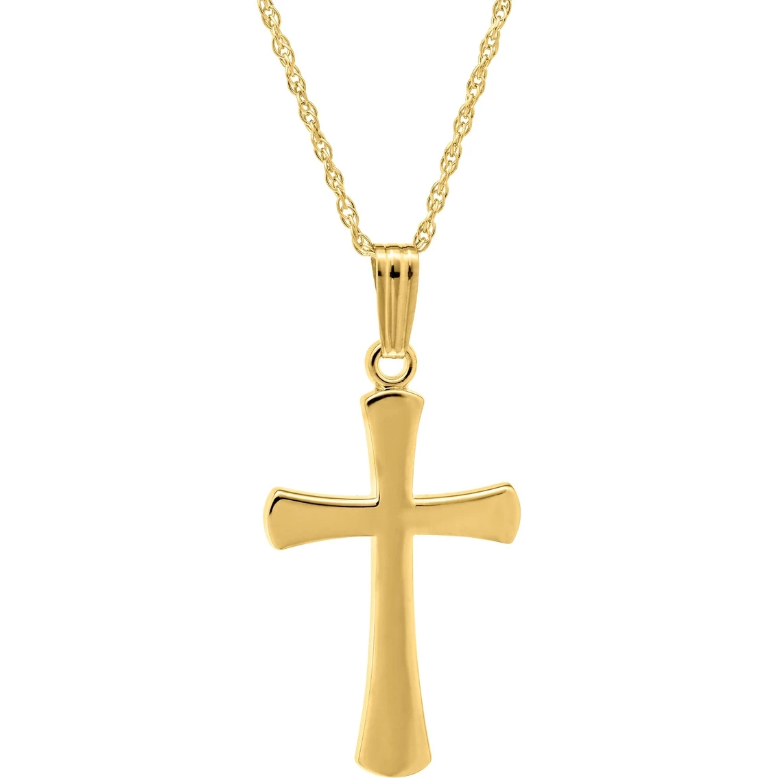 New β¨ Other Brands 14K Yellow Gold Filled Solid Polished Cross Pendant With 18 In. Rope Chain π 1 New β¨ Other Brands 14K Yellow Gold Filled Solid Polished Cross Pendant With 18 In. Rope Chain π