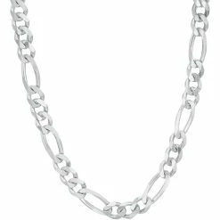Coupon ✨ Other Brands Sterling Silver 200 Gauge Figaro Chain Necklace 22 In. 👍