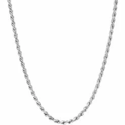 Cheap 👏 Sofia B. Sterling Silver 5MM Rope Chain 24 In. Necklace 😍
