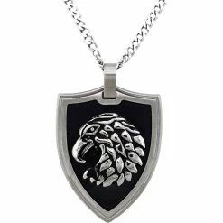 Discount 👍 Other Brands Stainless Steel Black Ion Plated Eagle Pendant 🤩