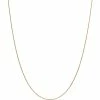 New 😀 Other Brands 18K Yellow Gold 1.15mm Diamond Cut Cable Chain Necklace 🔔