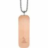 Top 10 👍 Bulova Men's Latin Grammy Pendant Necklace: Rose Goldtone Plated 🐶 Dogtag J98N007 😉