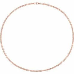 Flash Sale 🔔 Sofia B. 18K Rose Gold Over Sterling Silver 4.4mm Curb Link Chain Necklace 🤩 -Men‘s Jewelry Shop unnamed file 813