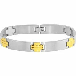 Cheap β Gold LLC Two Tone Stainless Steel And Yellow IP Bracelet β¨