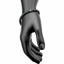 Cheap 😍 Inox Men's Steel Skull Bead Bracelet With Genuine Black Agate Stone Beads 🥰 -Men‘s Jewelry Shop unnamed file 871