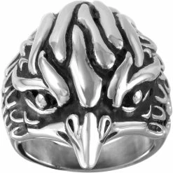 Flash Sale 🛒 Other Brands Stainless Steel Eagle Ring Size 10 🧨