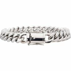 Buy 🔔 Inox Men's Steel Miami Cuban Chain Bracelet 👍