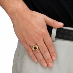 Cheap ❤️ PalmBeach Jewelry Men's 2.96 TCW Emerald-Cut Created Blue Sapphire And Genuine Diamond Classic Ring 18k Gold-Plated 🥰 -Men‘s Jewelry Shop unnamed file 93