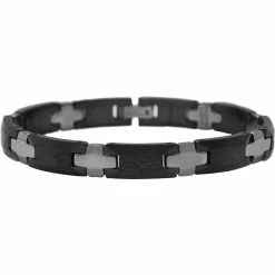 Cheap 😀 Other Brands Black Ceramic And Tungsten Bracelet 😍