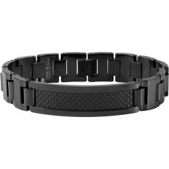 Outlet π Other Brands Tungsten Black IP Carbon Fiber ID Bracelet β€οΈ